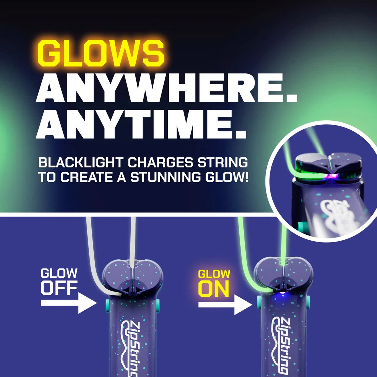 ZipString Luma Glow String Toy