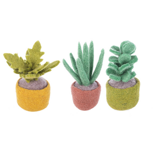 Felt House Plant Figurines