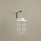 Aged White Hanging Decorative Lantern