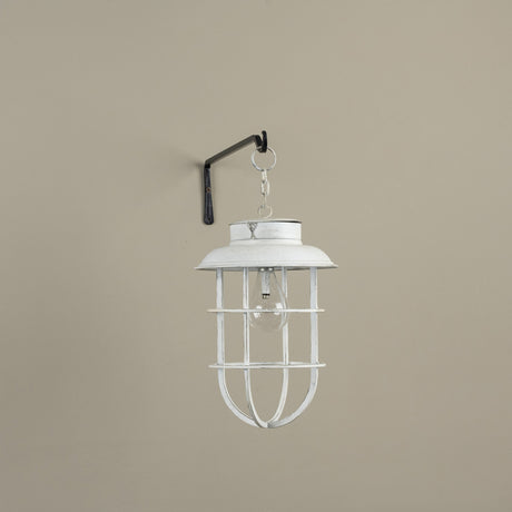 Aged White Hanging Decorative Lantern