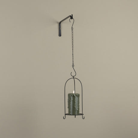 Metal Hanging Candle Lantern with Hook