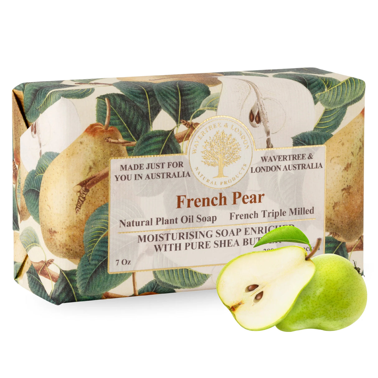 French Pear Triple-Milled Soap Bar | Wavertree & London
