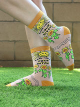 Make Today Your Bitch Sunflower Women's Crew Socks