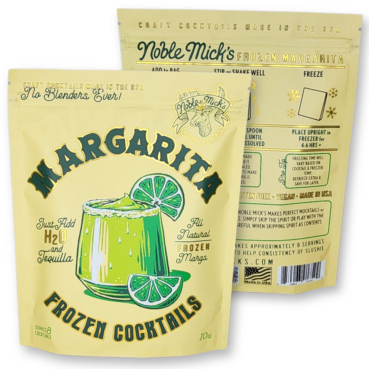 Frozen Margarita Craft Cocktail Slushi Mix | Noble Mick's