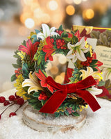 Mini Winter Joy Wreath Pop-Up Card | FreshCut Paper