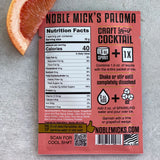 Paloma Single-Serve Craft Cocktail Mix | Noble Mick's