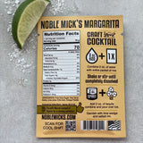 Margarita Single-Serve Craft Cocktail Mix | Noble Mick's