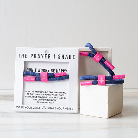 Don't Worry Be Happy Bracelet | Prayer Share