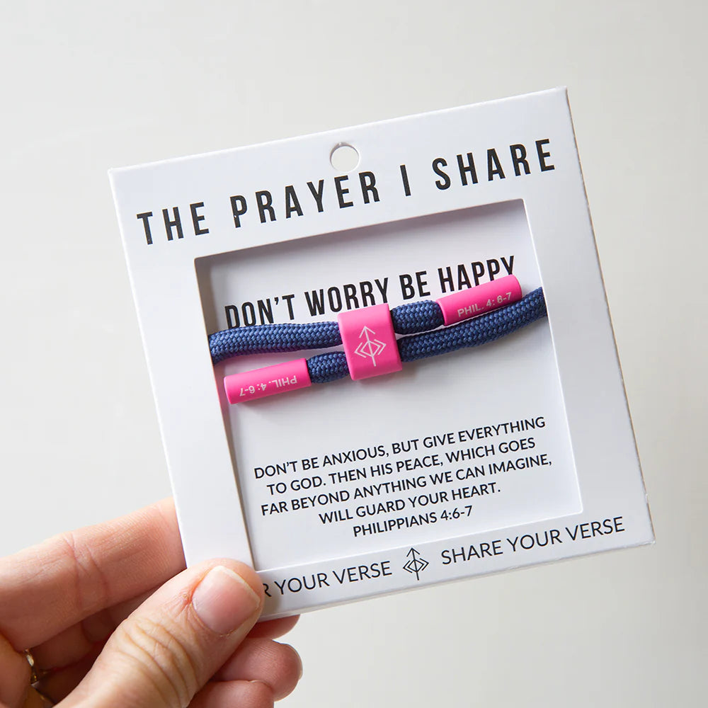 Don't Worry Be Happy Bracelet | Prayer Share