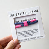 Don't Worry Be Happy Bracelet | Prayer Share