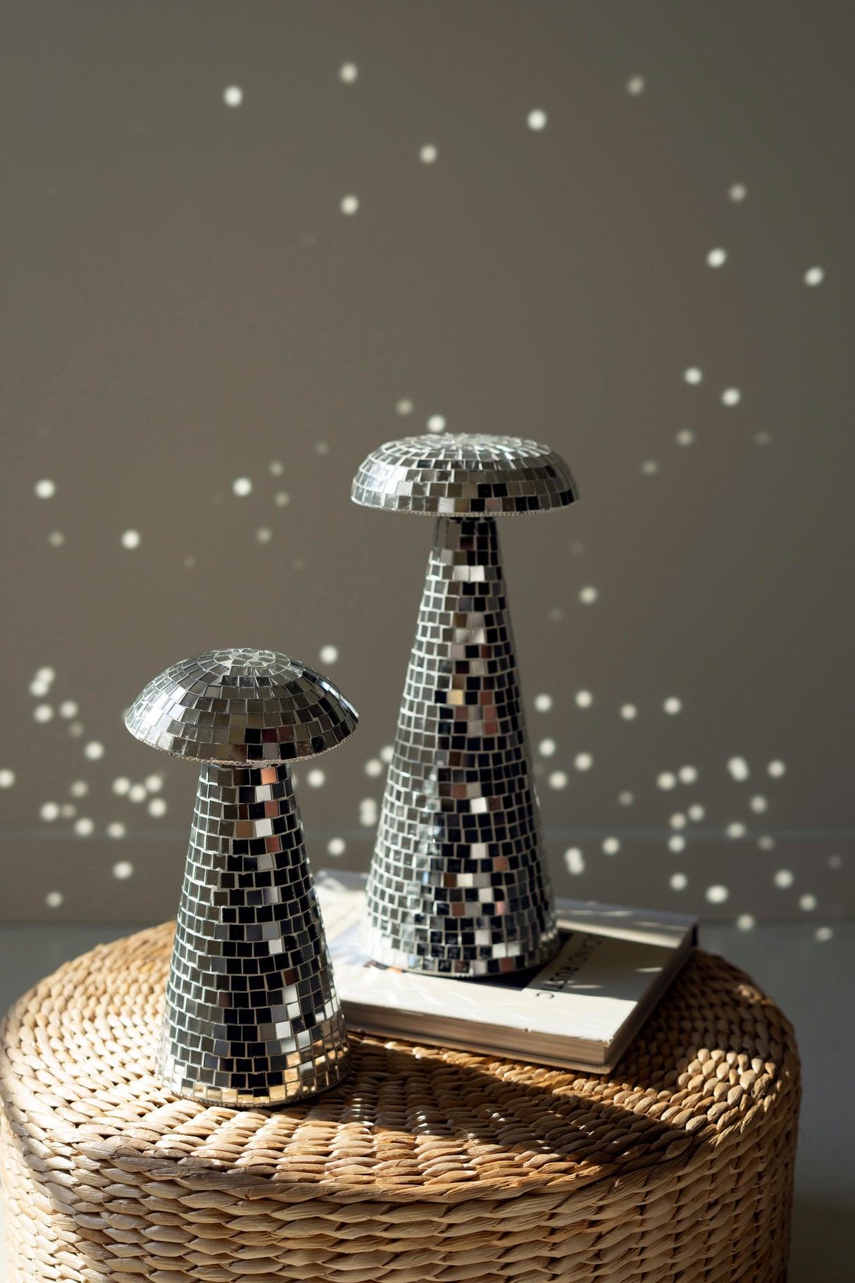 Disco Ball Tabletop Mushroom Decor