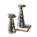 disco sparkly mushroom decor by kalalou