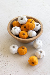 Bag of Dried Miniature Raffia Faux Pumpkins (Set of 15)