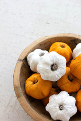 Bag of Dried Miniature Raffia Faux Pumpkins (Set of 15)