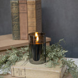 Black Glass 3D Flame Candle