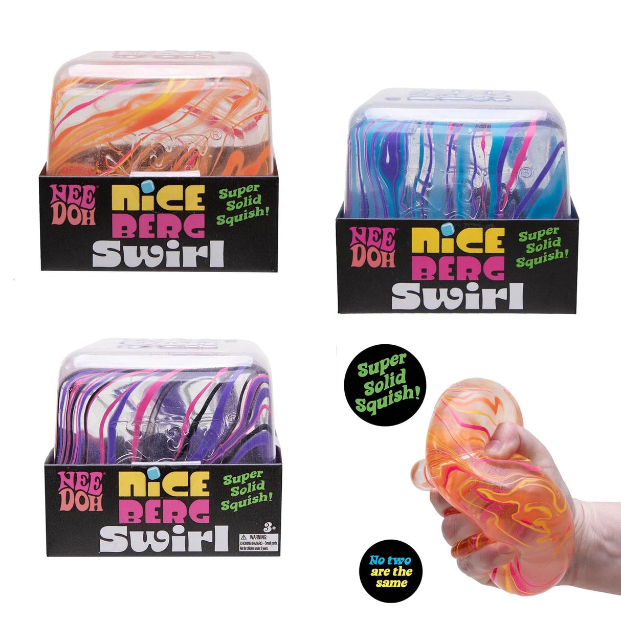 NeeDoh Nice Berg Swirl Sensory Cube
