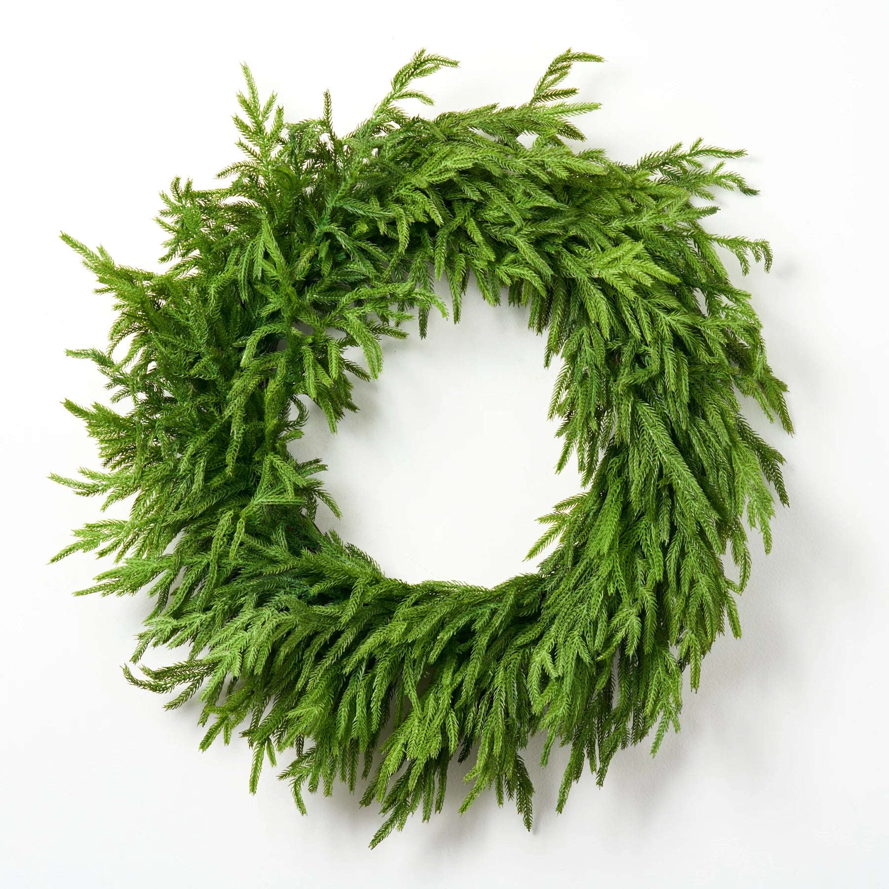 Real Touch Norfolk Pine Christmas Wreath