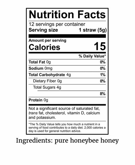 Acacia Honey Straws | 12-Pack