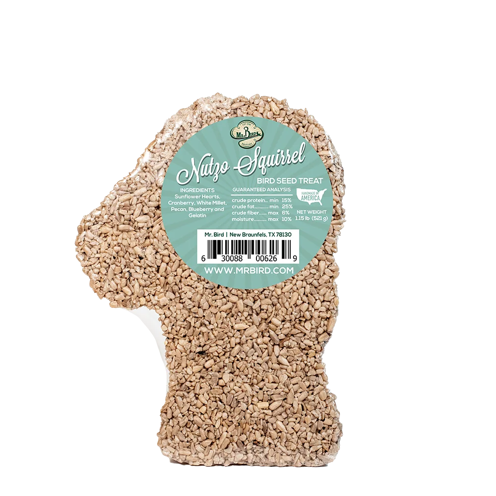 Nutzo the Sunflower Heart Squirrel Bird Seed Treat | Mr. Bird