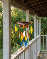 Owl Glass Wind Chime