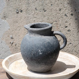 Charcoal Cement Pitcher Vase