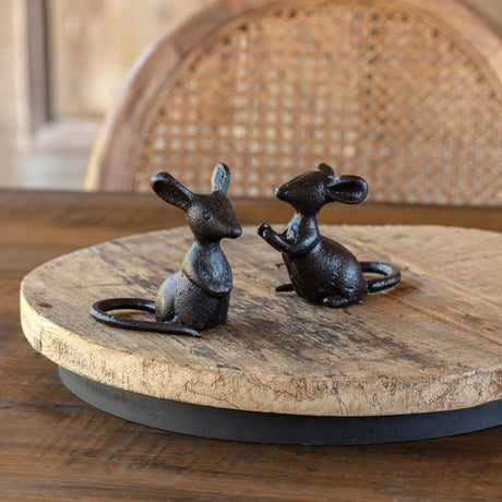 Cast Iron Field Mouse Figurine