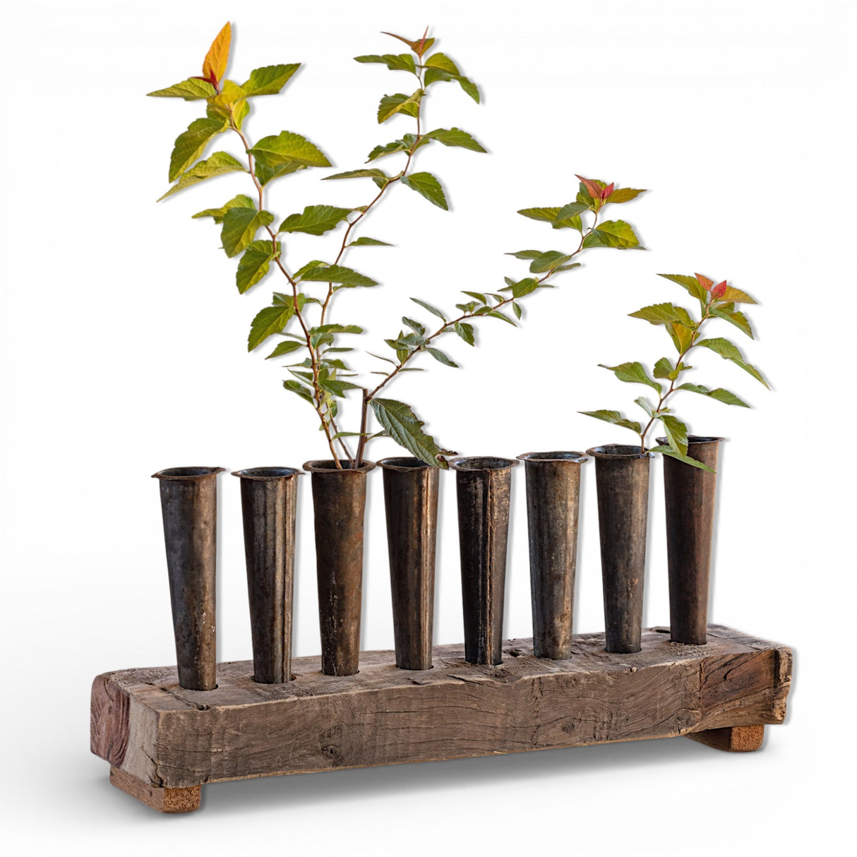Rustic Industrial Cone Vase Centerpiece