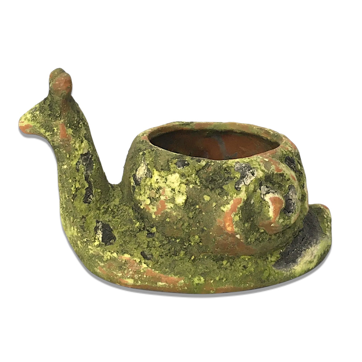 Mossy Terracotta Snail Planter
