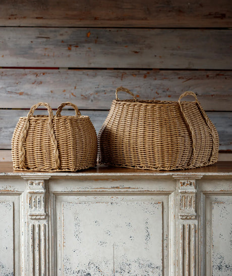 Poly Weave Tote Basket with Handles