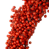 Red Wooden Bead Berry Wreath