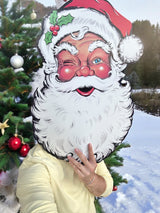 Beistle Extra Large Display Retro Santa Face Cutout