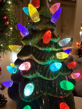 Vintage-Inspired Lighted Ceramic Tree