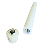 White 3D Flameless Taper Candles (Set of 2)