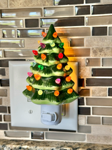 Light Up Ceramic Christmas Tree Night Light