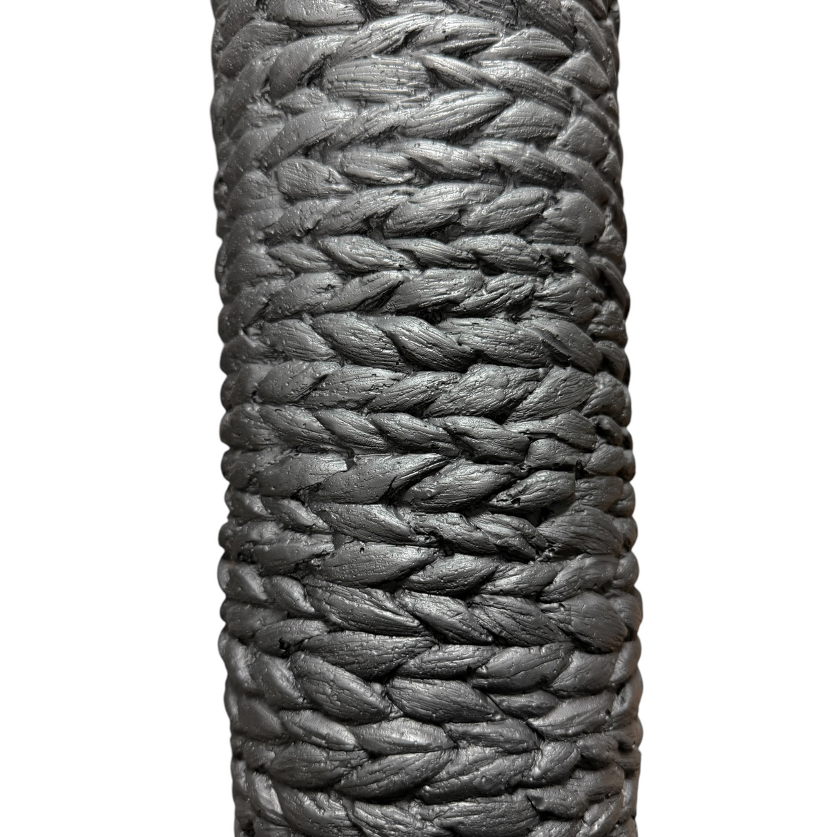 Black Braided Cement Textured Vase