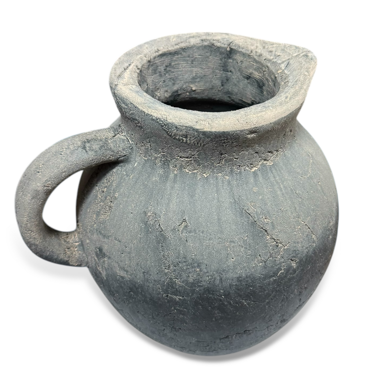 Charcoal Cement Pitcher Vase