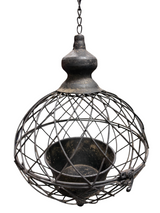 Rustic Black Metal Sphere Hanging Planter | 2 Sizes