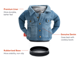 The Denim Insulated Can Cooler | Puffin Drinkwear