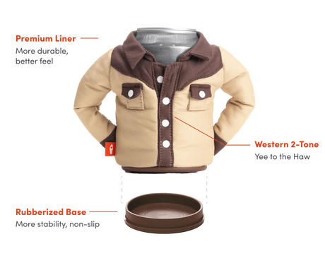 The Howdy Insulated Can Cooler | Puffin Drinkwear