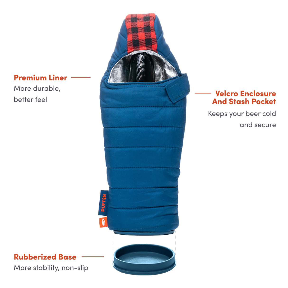 The OG Insulated Bottle Cooler | Puffin Drinkwear