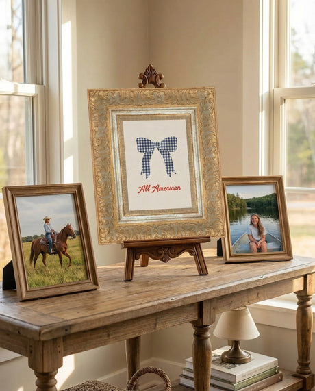 All American Bow Framed Wall Art