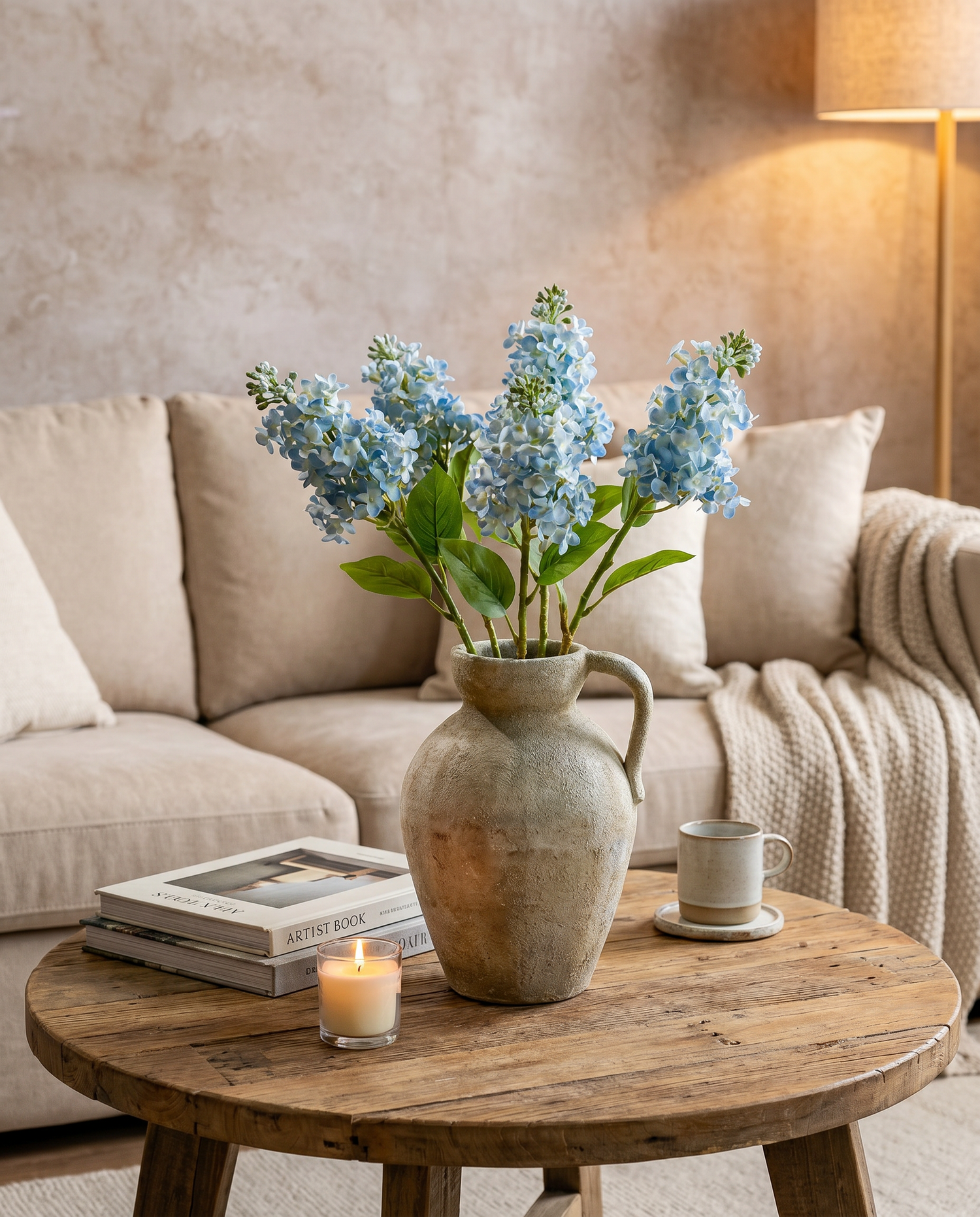 Blue Cone Hydrangea Stem