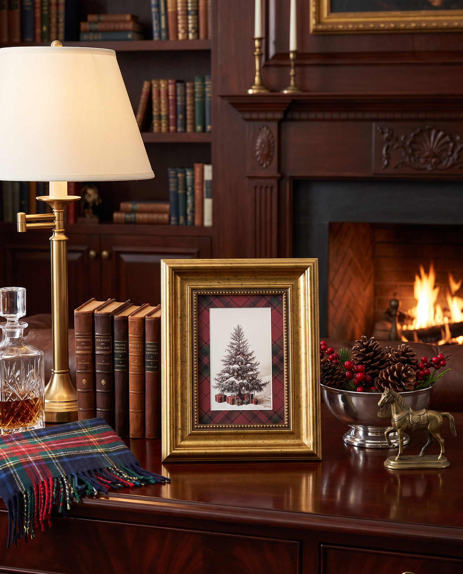 Plaid Christmas Tree 5x7 Photo Frame