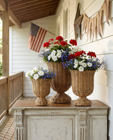 Woven Poly Weave Urn Planter