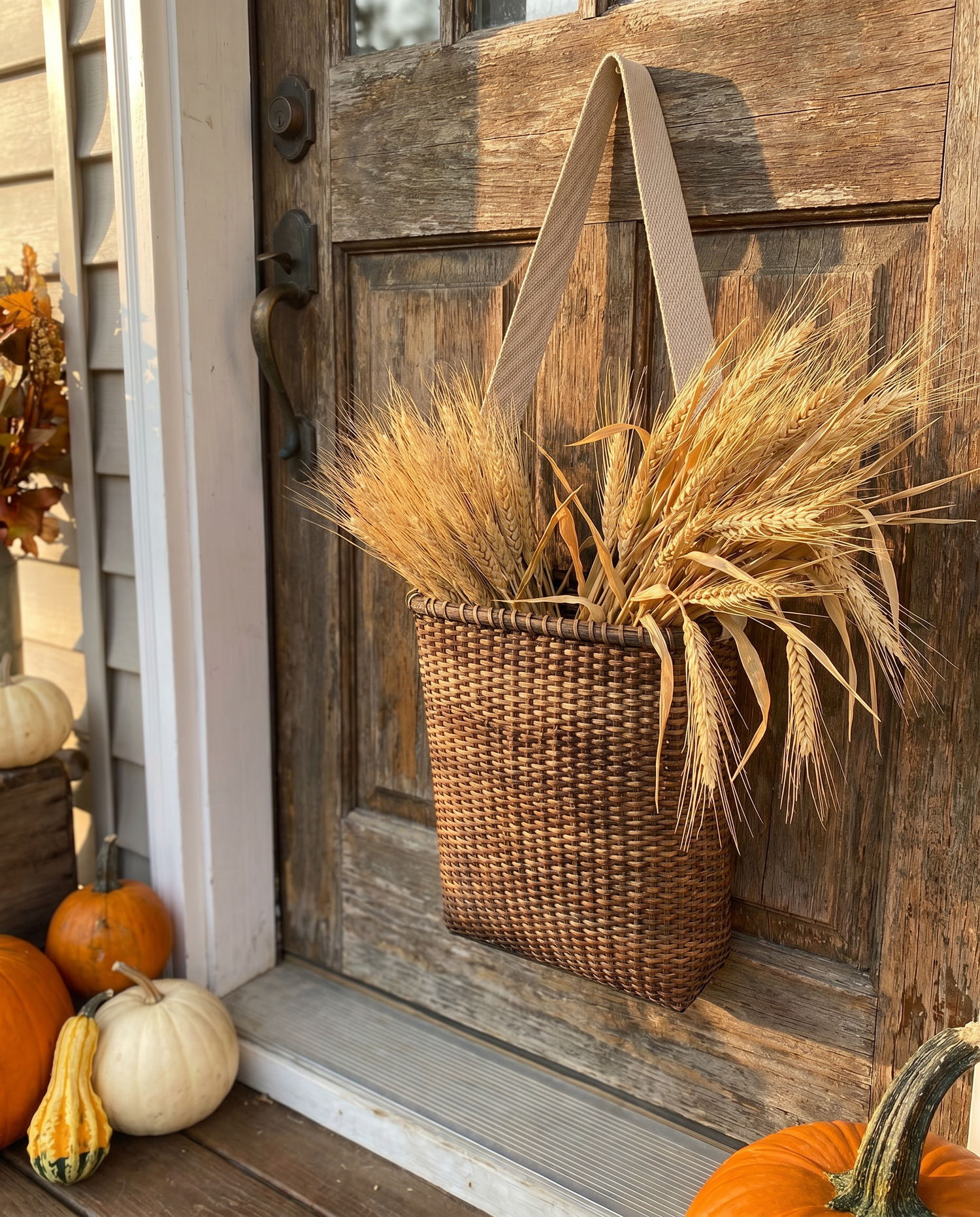 Handwoven Rattan Messenger Wall Basket