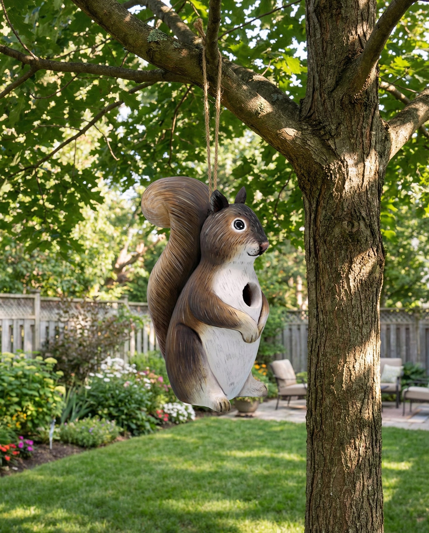 Squirrel Gord-O Wooden Birdhouse