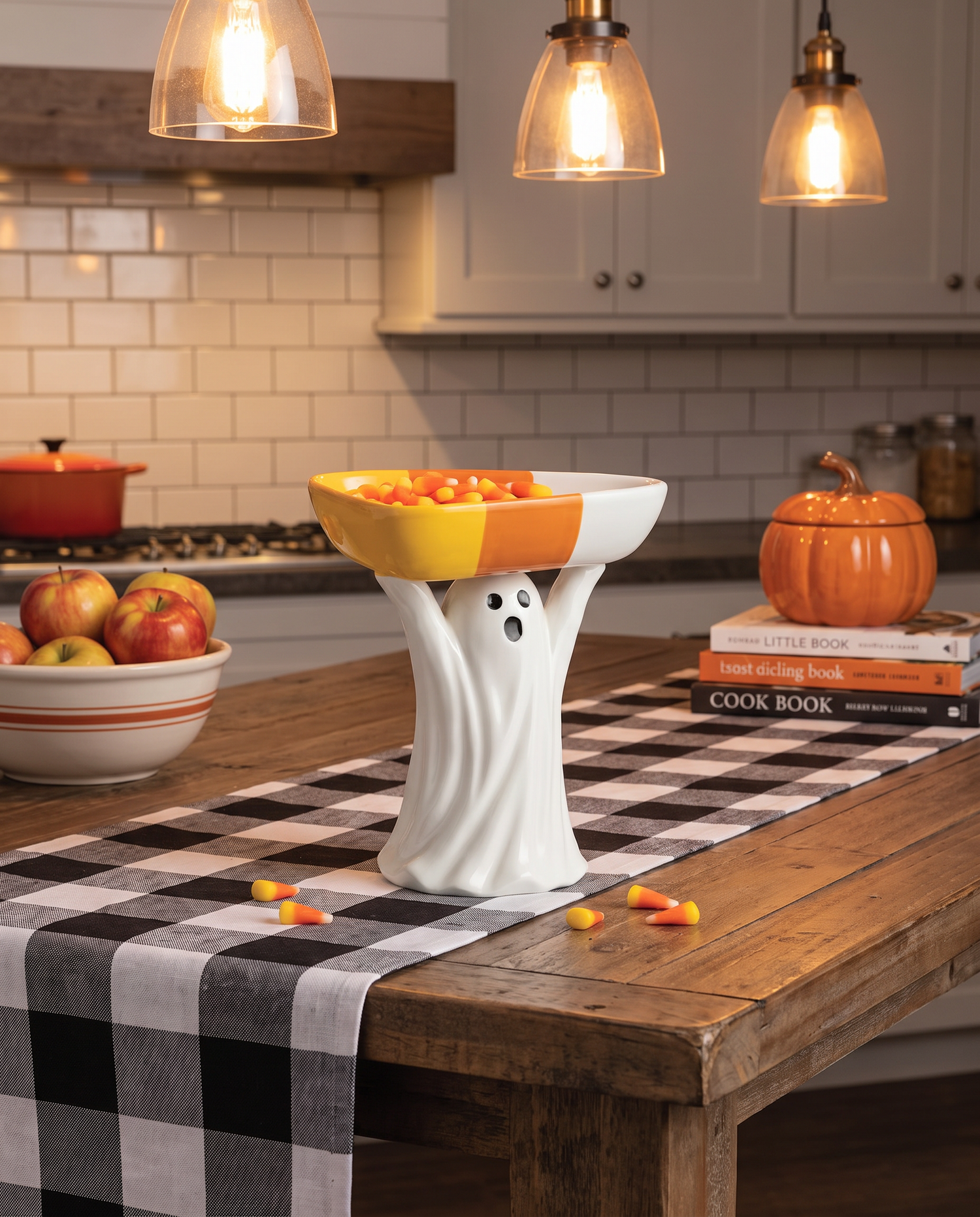 Ghost Standing Ceramic Candy Dish