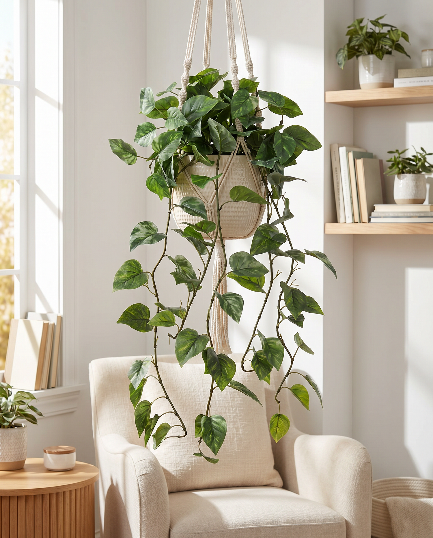 Natural Touch Pothos Hanging Vine Plant