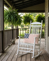 Vintage Stripe American Flag Lumbar Pillow