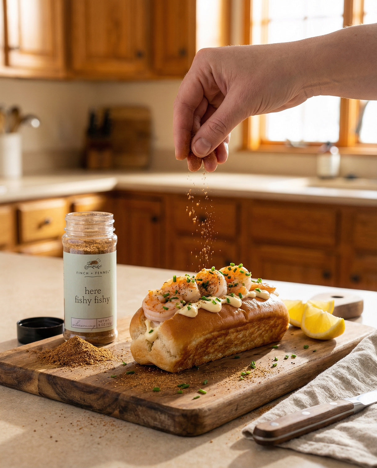 Here Fishy Fishy Seafood Seasoning | Finch + Fennel